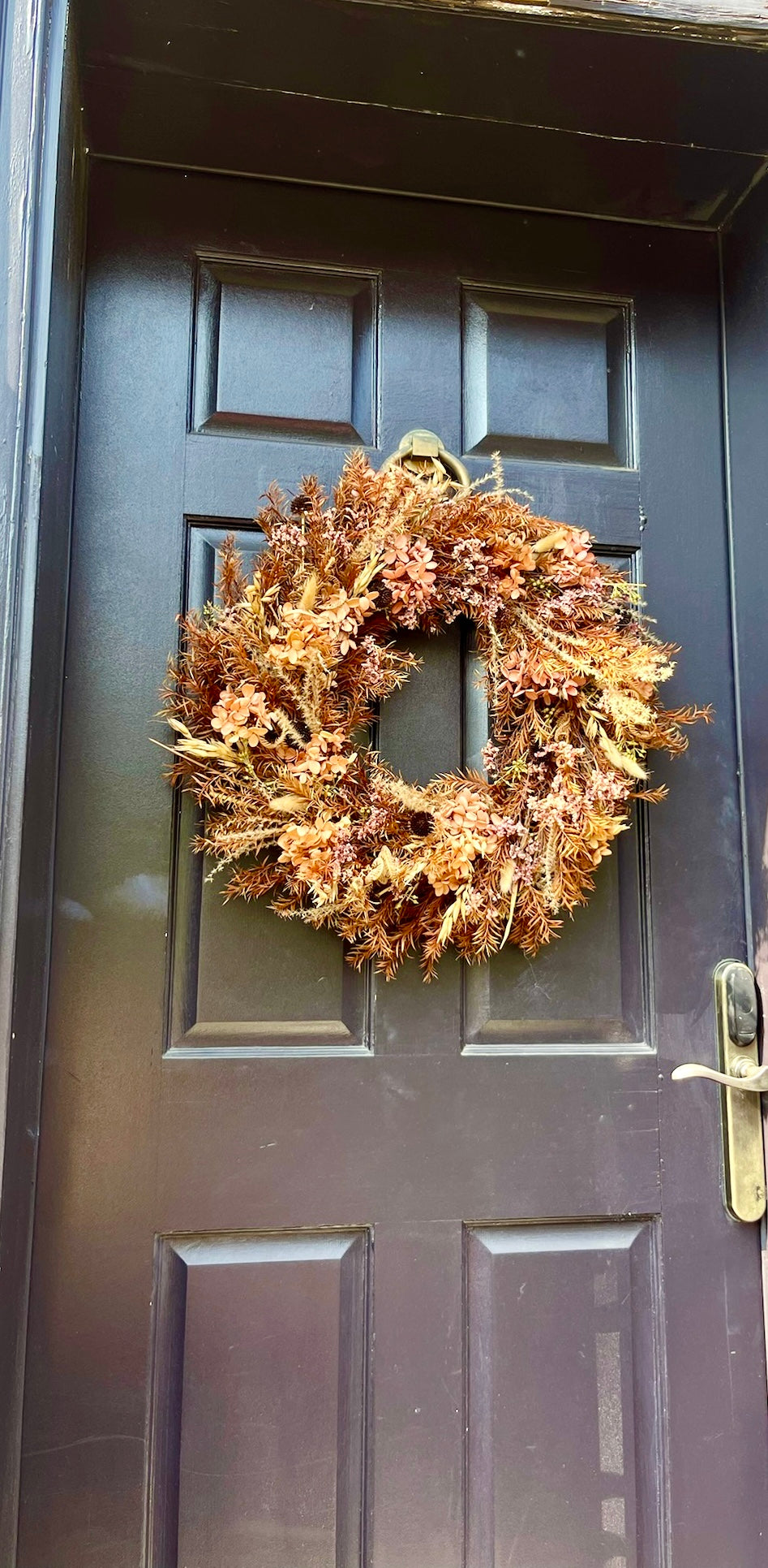 Premium Fall Wreath – Handcrafted Autumn Door Décor with Seasonal Greenery, Berries & Velvet Accents | JD Home + Holiday