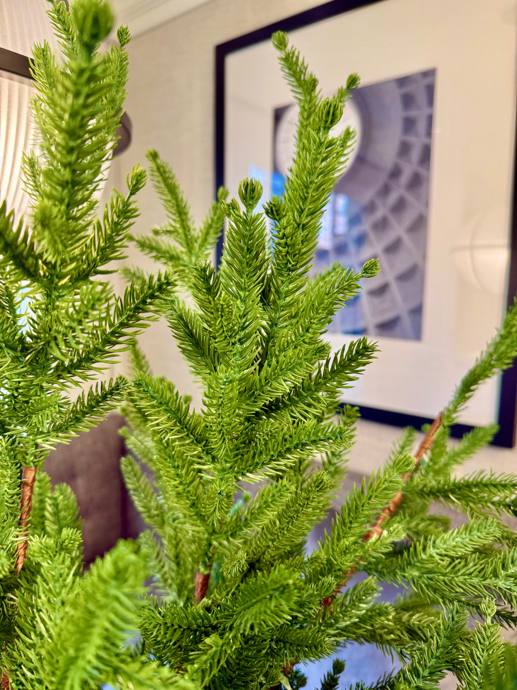 Faux Western Pine Branch – 40.5" Long Needle Evergreen Stem