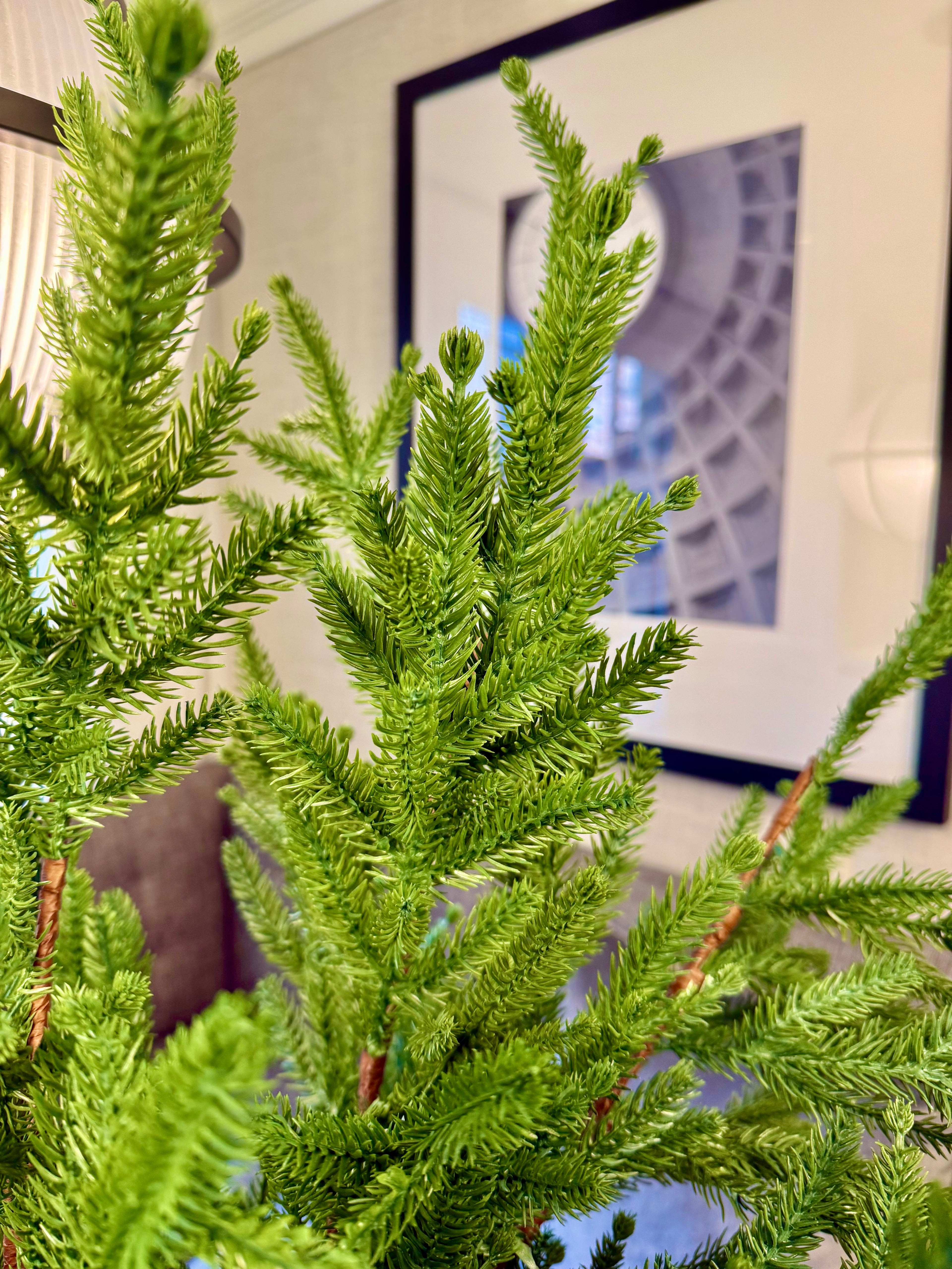 Faux Western Pine Branch – 40.5" Long Needle Evergreen Stem