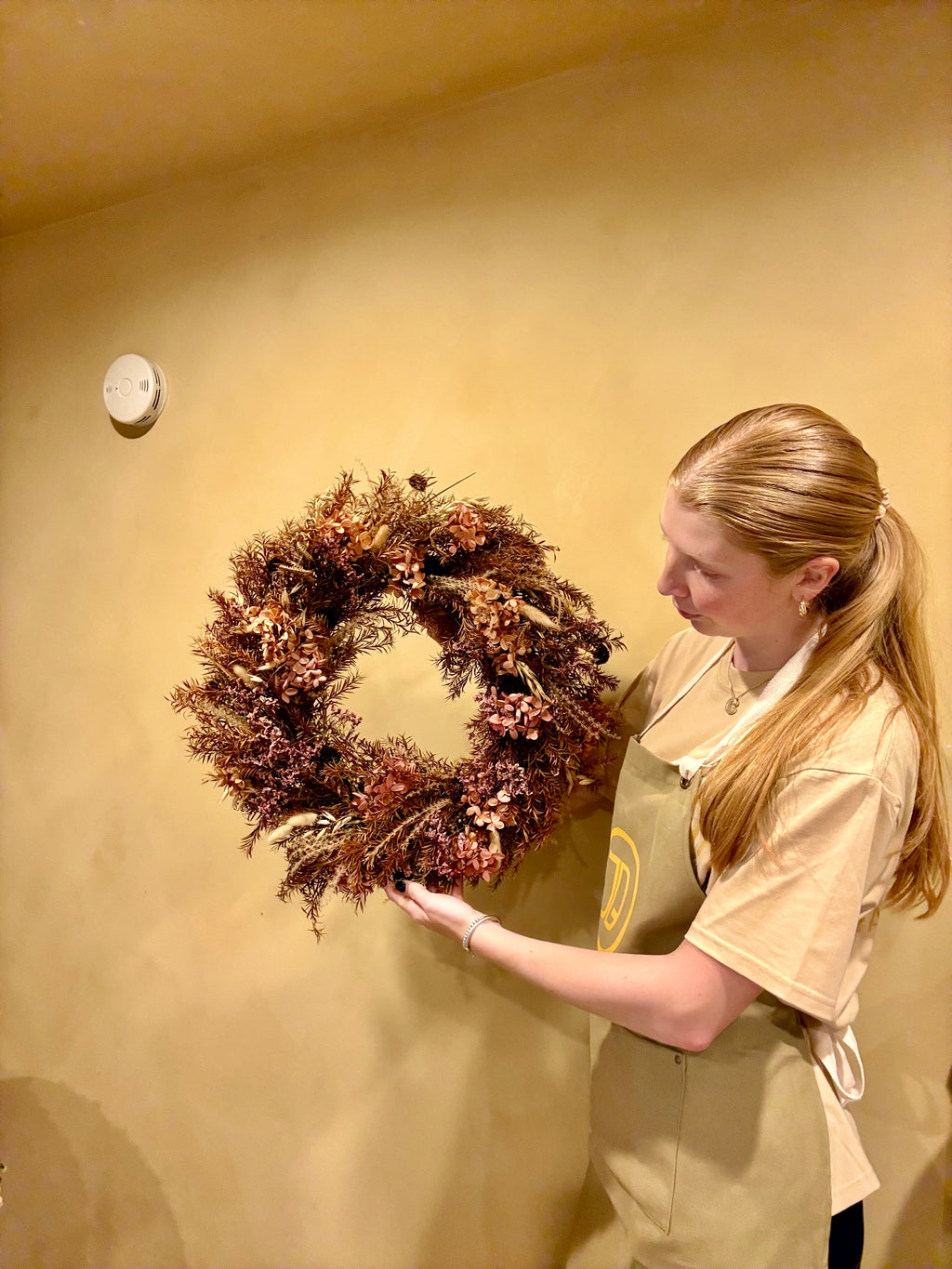 Premium Fall Wreath – Handcrafted Autumn Door Décor with Seasonal Greenery, Berries & Velvet Accents | JD Home + Holiday