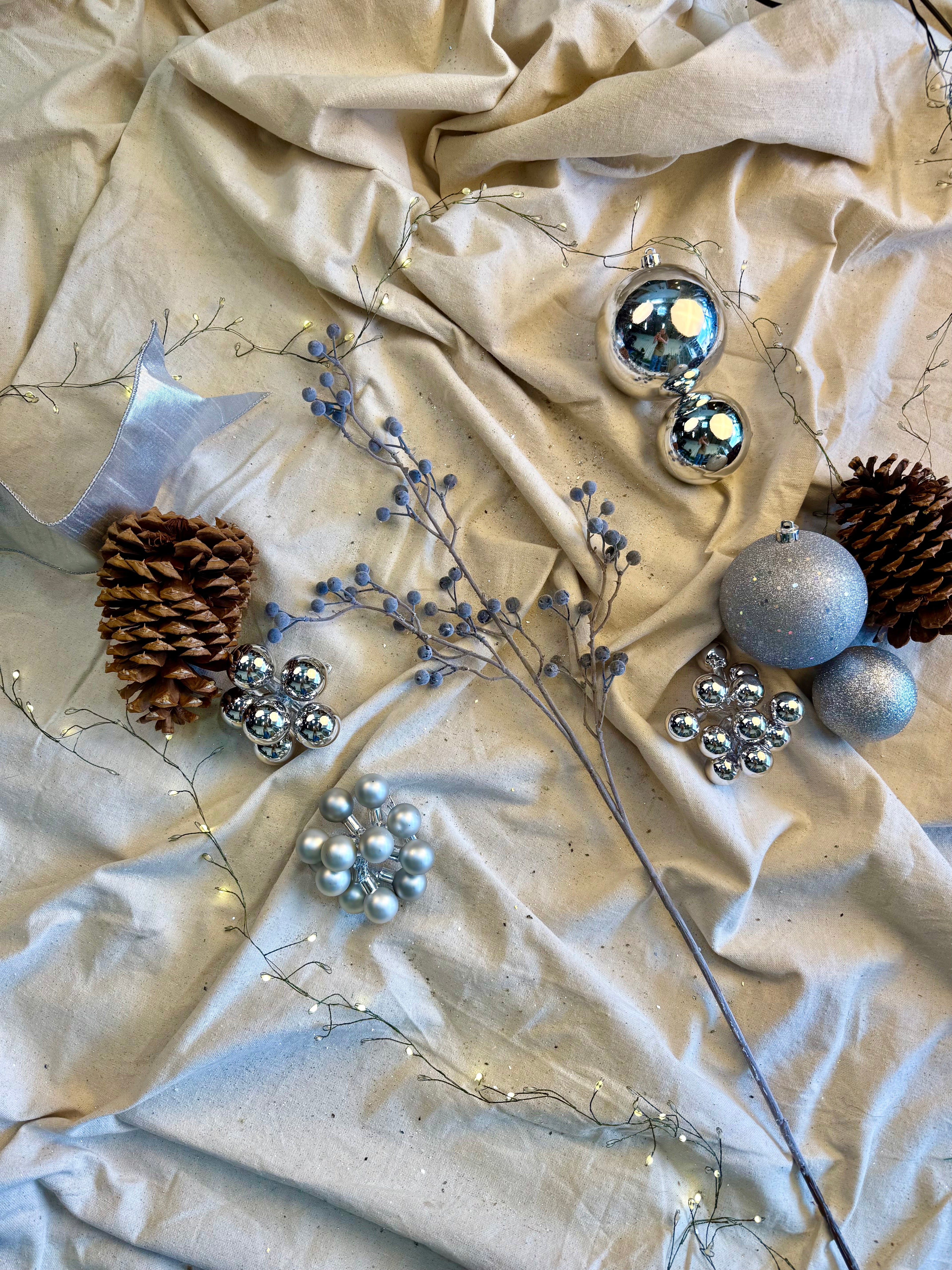 Faux Frosted Berry Stem – Winter White Holiday Branch for Arrangements & Styling | Snow-Dusted Designer Decor by JD Home + Holiday