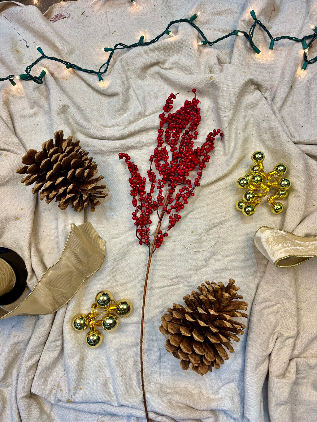 Faux Holly Berry Stem – Realistic Red Berry Branch with Glossy Green Leaves | Classic Christmas Greenery by JD Home + Holiday